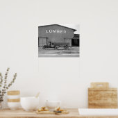 初期トラクタートレーラー， 1925.ヴィンテージ写真 ポスター (キッチン)