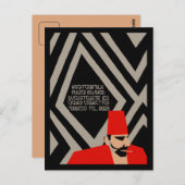 初期ドイツのアールデコタバコ店の広告 ポストカード (正面/裏面)