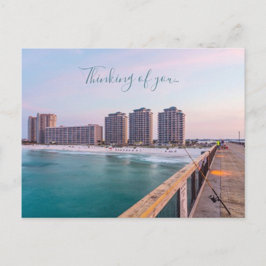 初期ナバラビーチフロリ考えるダ魚釣りのU ポストカード (正面)