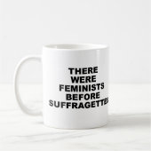 初期フェミニズムのマグカップ コーヒーマグカップ (左)