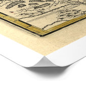 初期ブラジルの地図1719 ポスター (角)