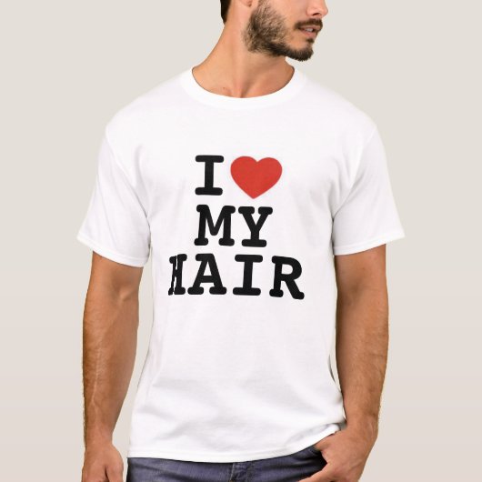 初期ユダヤ人の娘とのI*heart* MyHair Tシャツ (正面)