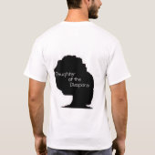初期ユダヤ人の娘とのI*heart* MyHair Tシャツ (裏面)