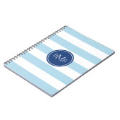 初期化されたストライプカスタムノートブック ノートブック (左側)