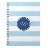 初期化されたストライプカスタムノートブック ノートブック (正面)