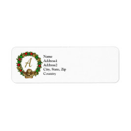 初期化されたヴィンテージエンジェルとリース ラベル