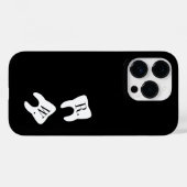 初期化された歯の歯科記号カスタムの Case-Mate iPhoneケース (裏面 (横))