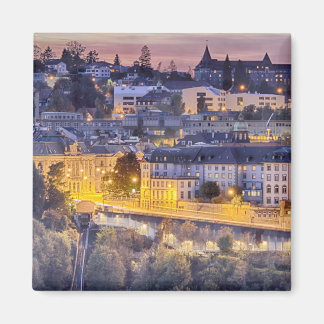 初期夕べでフリブールを見下ろす マグネット