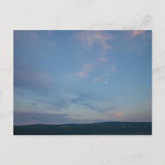 初期夕べは、ニューヨークのKeuka Lakeを介して ポストカード (正面)