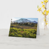 初期夕べオンマウントレイニエ カード (黄色い花)