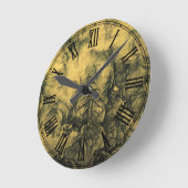 初期春と郭西中国の美術/帝国中国 ラウンド壁時計 (傾斜)