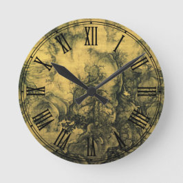 初期春と郭西中国の美術/帝国中国 ラウンド壁時計