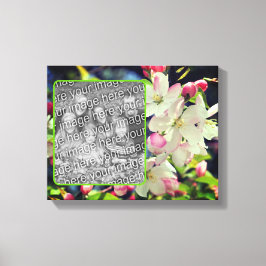 初期春の花が自分の写真を作成 キャンバスプリント