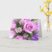 初期春ブーケマザーズデイカード カード (黄色い花)