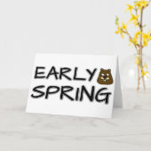 初期春 カード (黄色い花)