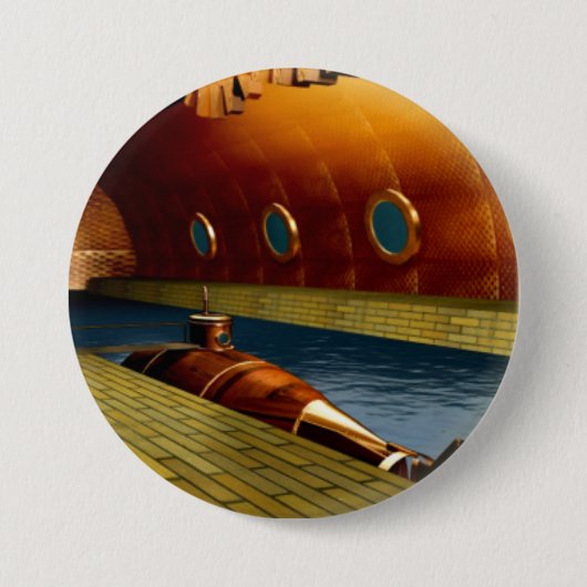 初期潜水艦 缶バッジ (正面)