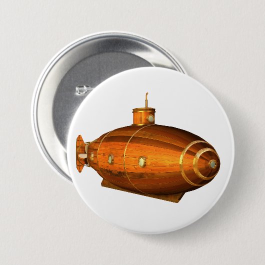 初期潜水艦 缶バッジ (正面&裏面)