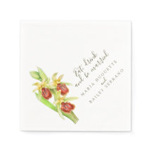 初期結婚のクモの蘭の紙ナプキン