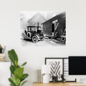 初期電気自動車： 1919 ポスター (ホームオフィス)