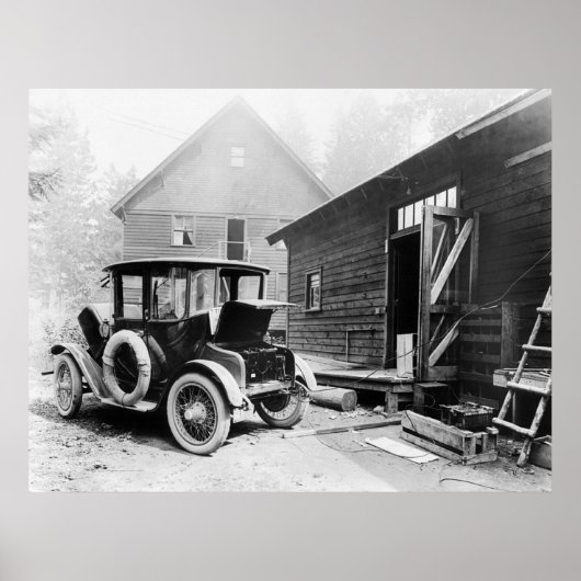 初期電気自動車： 1919 ポスター (正面)