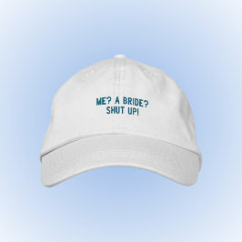 初期2000のy2kプリンセスおもしろいBride Hat 刺繍入りキャップ