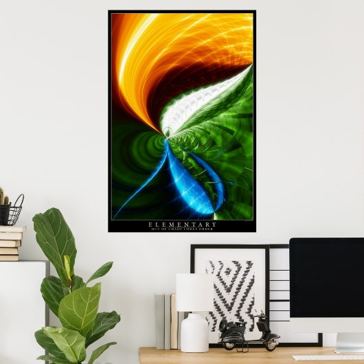 初歩的な ポスター (ホームオフィス)