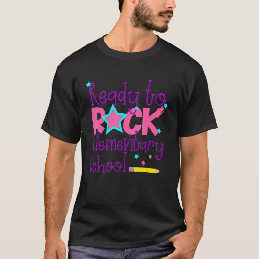 初歩的なSをロックする準備が整った最初の日 Tシャツ (正面)