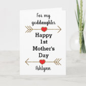 初母の日おめでとう（娘へ） カード (正面)