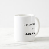 初産のママのユーモア溢れる態度 プレゼント コーヒーマグカップ (正面右)