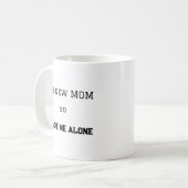 初産のママのユーモア溢れる態度 プレゼント コーヒーマグカップ (正面左)