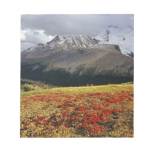 初秋のアサバスカのピークの中のアベルベリー ノートパッド