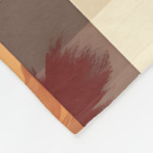 初秋：秋リースとプレイド名&日付 フリースブランケット (角)