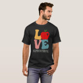 初等主体愛Apple Groovy Cute Back T Tシャツ (正面フル)