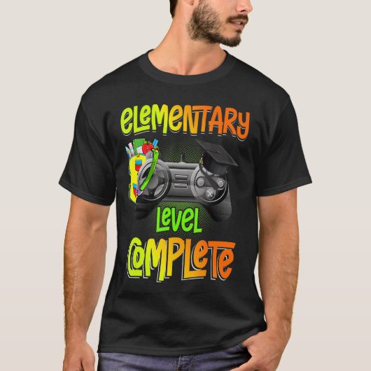 初等卒業生ビデオゲーマーボーイ Tシャツ (正面)