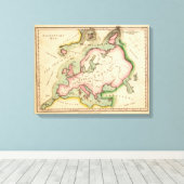 初等地図 キャンバスプリント (インサイチュ (ウッドフロア))