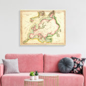 初等地図 キャンバスプリント (インサイチュ (リビング))