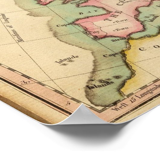 初等地図 ポスター (角)