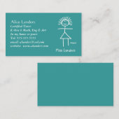 初等家庭教師先生名刺カスタム 名刺 (正面/裏面)