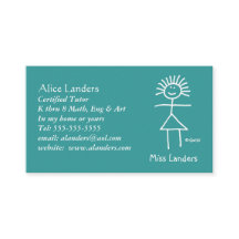 初等家庭教師先生名刺カスタム