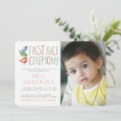 初米の儀の写真 招待状 (スタンド正面)