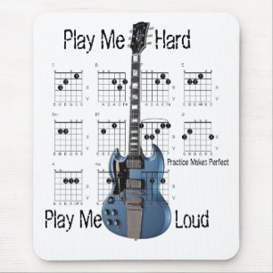 初級レベルのギタリスト マウスパッド