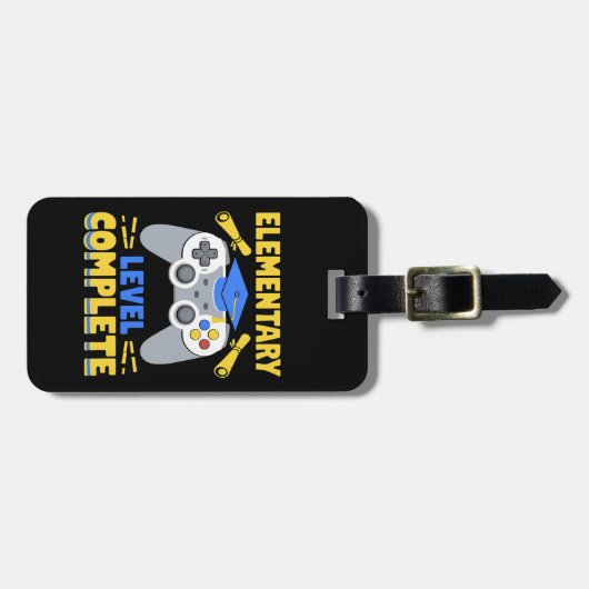 初級レベルの完全ゲーマー卒業 ラゲッジタグ (正面横)