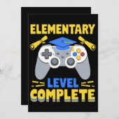 初級レベルの完全ゲーマー卒業 招待状 (正面/裏面)