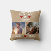 初素朴期バレンタインデーの写真2枚 クッション (正面)