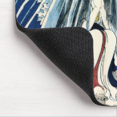 初花と塔の沢滝国芳素晴らし マウスパッド (コーナー)