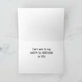 **初誕生日おめでとうございます"特別ベビーカード カード (内部)