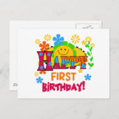 初誕生日Tシャツとギフトの喜び ポストカード (正面/裏面)