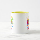 初誕生日Tシャツとギフトの喜び マグカップ (中央)