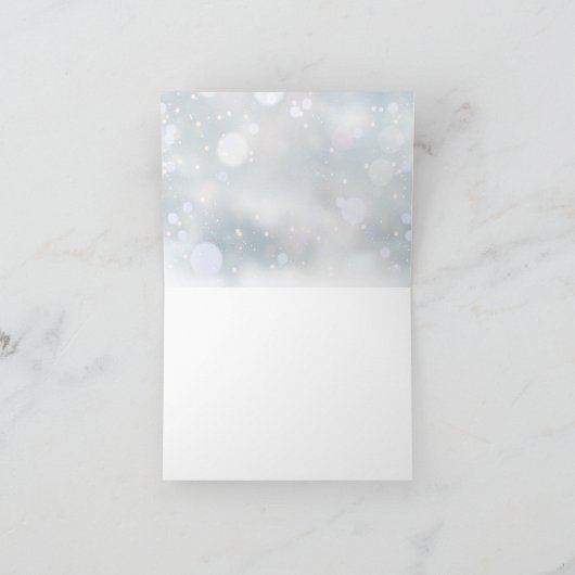 初雪ありがとう カード (内部)