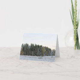 初雪のホリデーカード シーズンカード